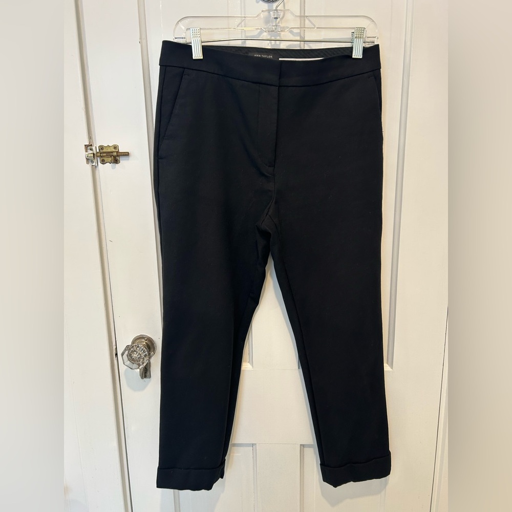 Ann Taylor Black Straight Leg Pants